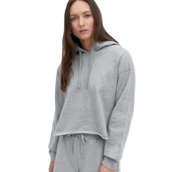 Reigning Champ Tops - NWT Reigning Champ Lightweight Terry Cut-off Hoodie Heather Grey